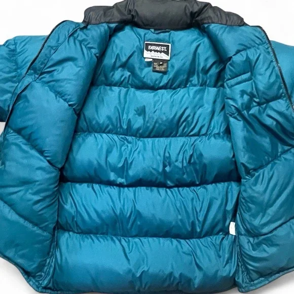 FARWEST Seattle Vintage Down Puffer Jacket, Men's Medium - Picture 7 of 8